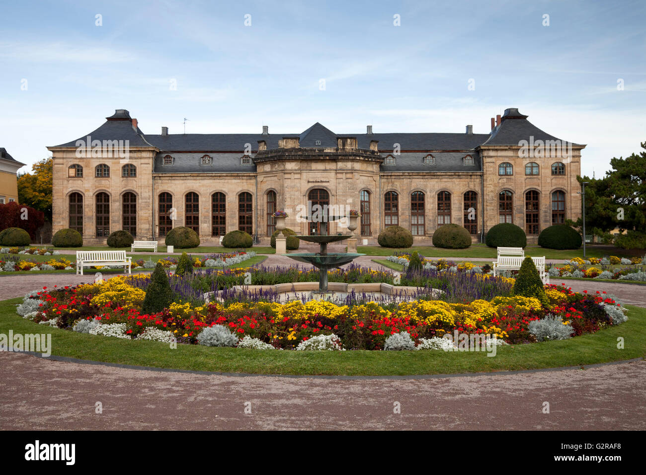 Heinrich Heine Library in Schlosspark park, Thüringer Wald, Gotha,  Thuringia, Germany Stock Photo - Alamy
