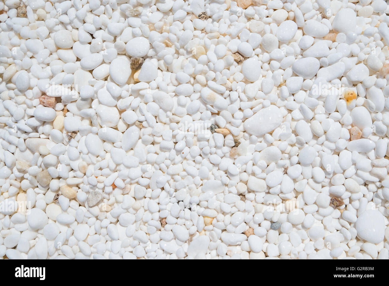 Background texture of marble pebbles. Stock Photo