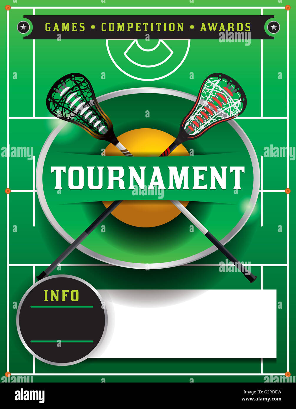 a lacrosse tournament flyer template stock photo 105007025 alamy