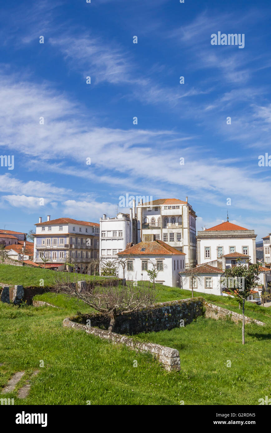 Fortified wall and houses in Valenca do Minho, Portugal Stock Photo Alamy