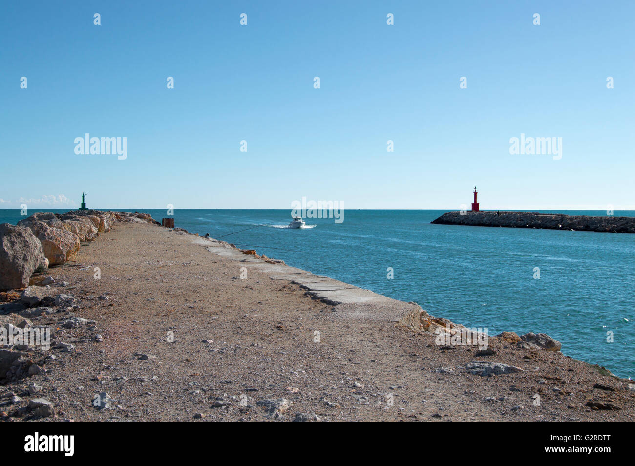 River mouth in Cullera Stock Photo