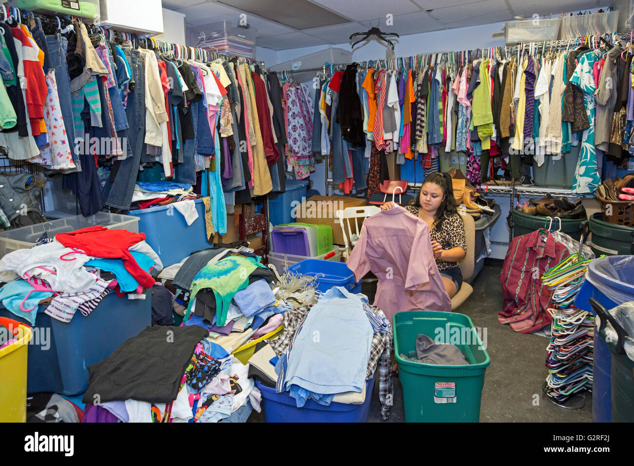 Salt Lake City, Utah - The thrift store at the Crossroads Urban Center, a  church-supported nonprofit Stock Photo - Alamy