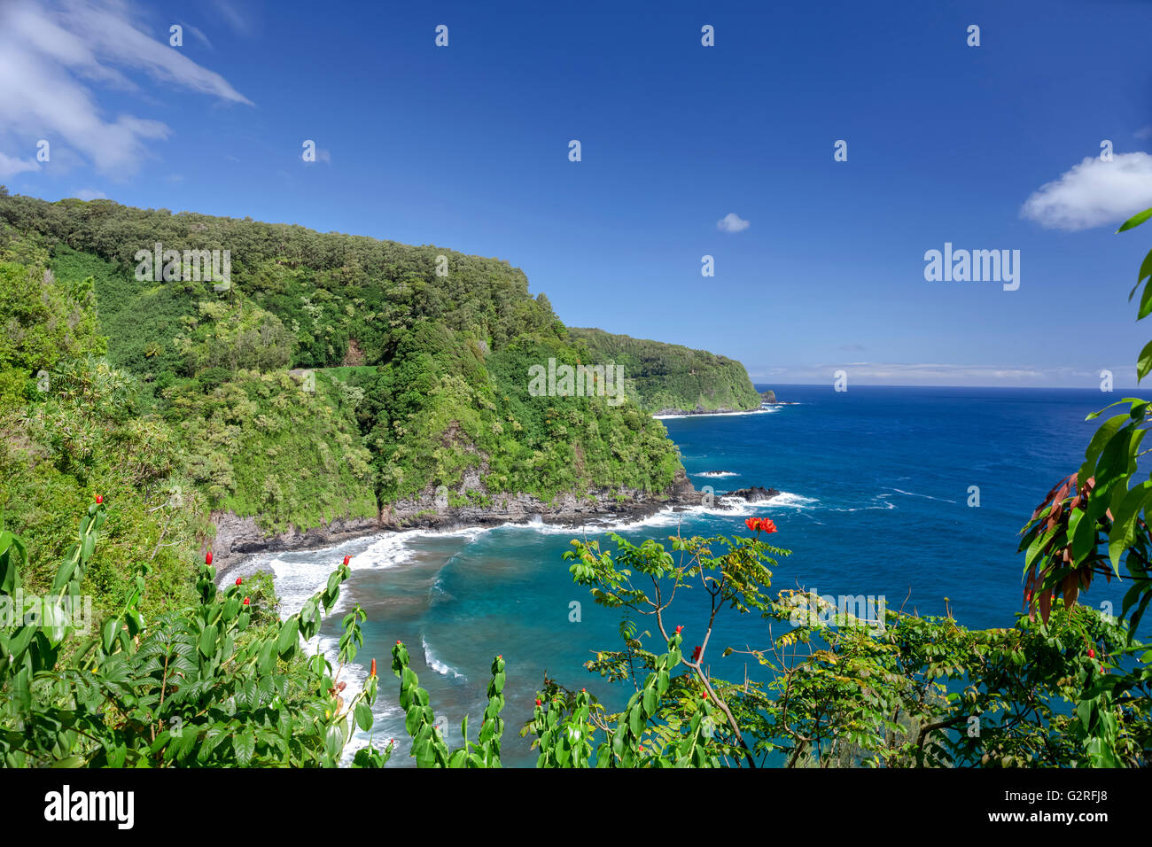 The road to Hana, Maui, Hawaii Stock Photo Alamy