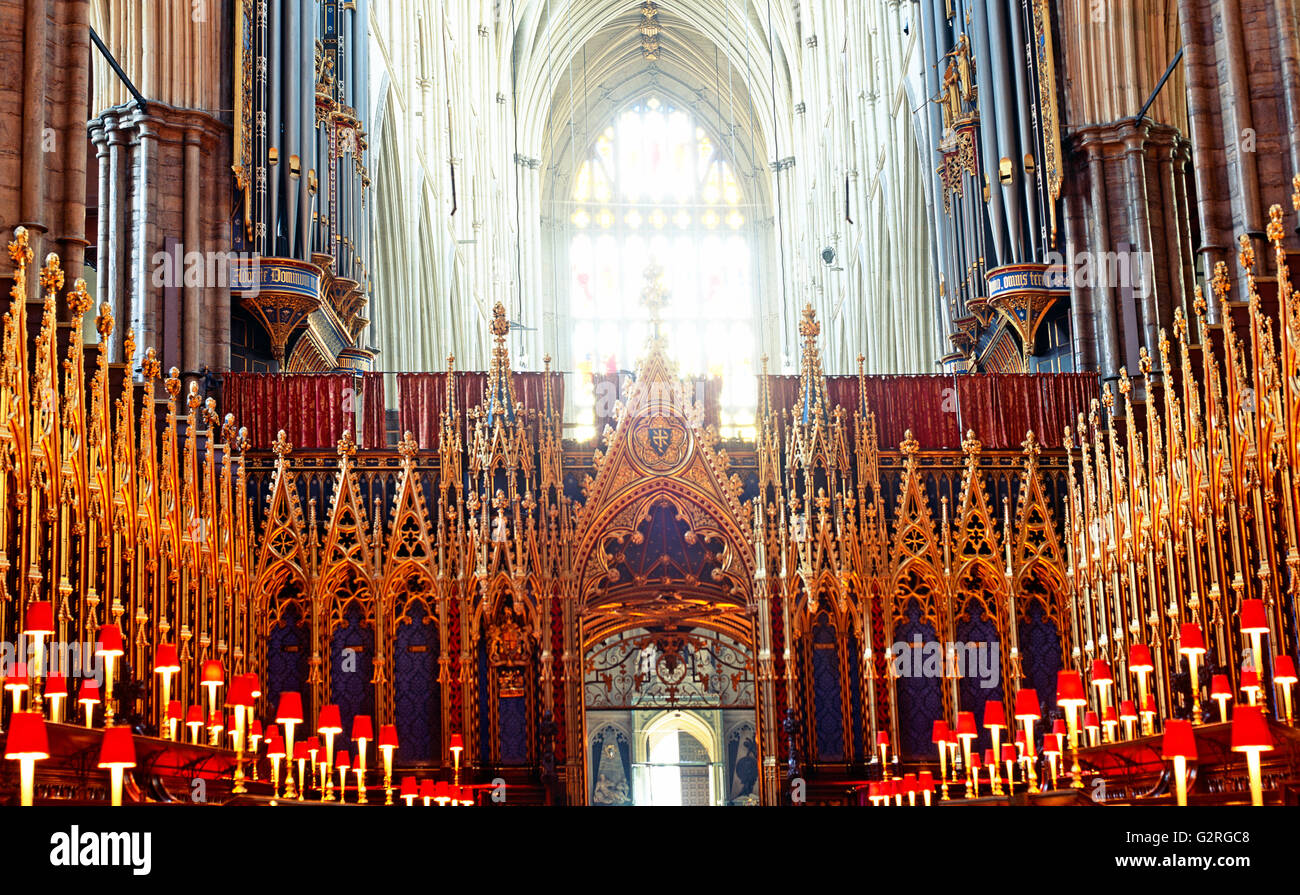 The Choir Westminster Abbey London UK Stock Photo Alamy