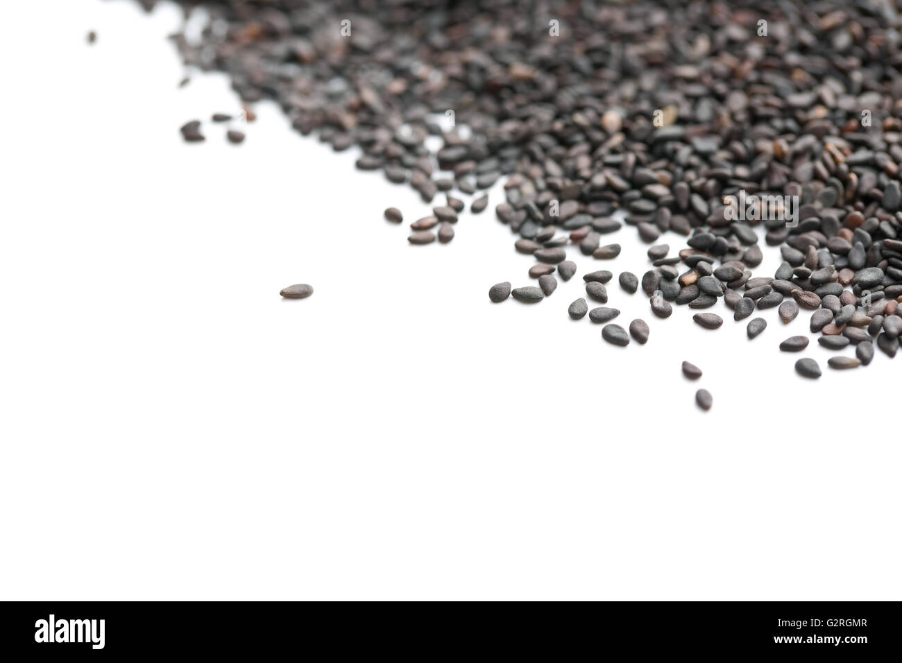Black sesame seeds. Healthy sesame seeds isolated on white background Stock Photo Alamy