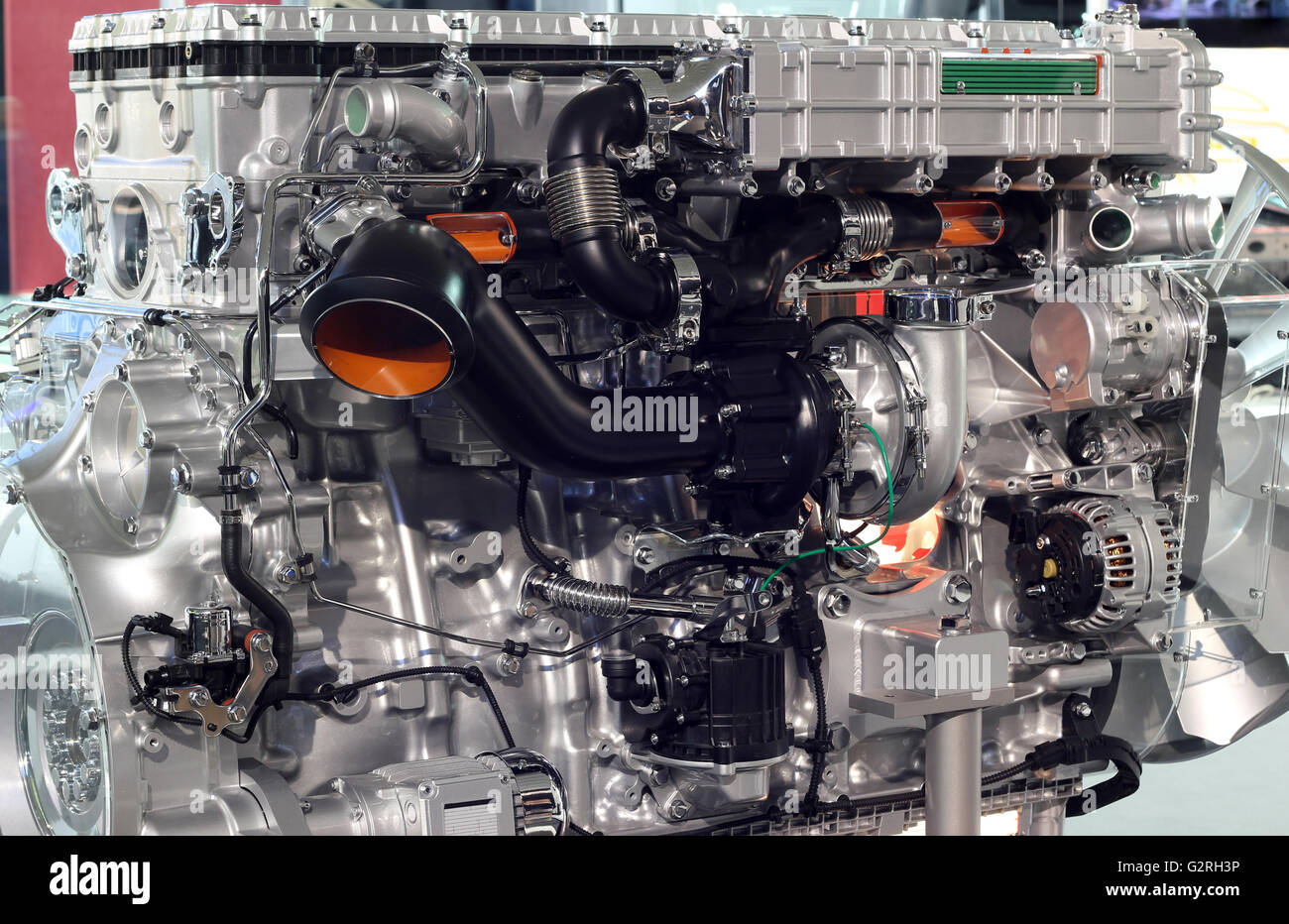 heavy truck engine Stock Photo Alamy
