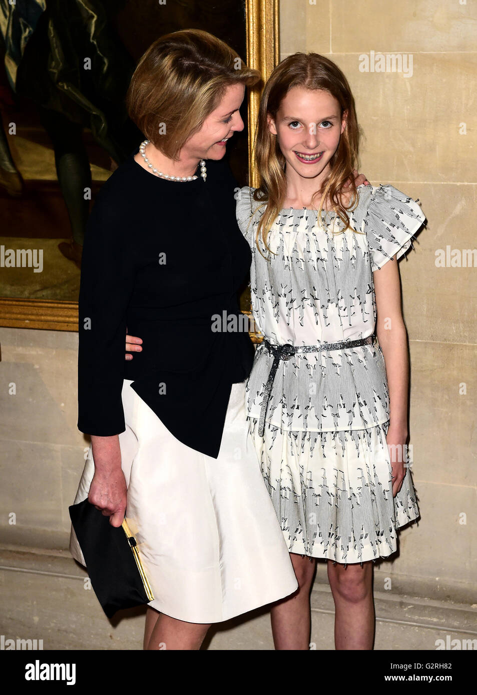 Serena Linley and Margarita ArmstrongJones at the Christian Dior Stock