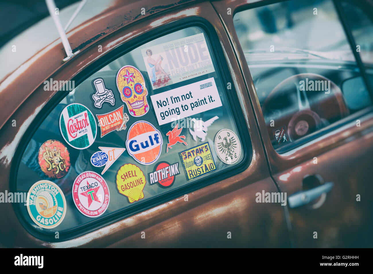 Volkswagen maggiolino Beatle adesivi adhesives stickers decal garage vintage 