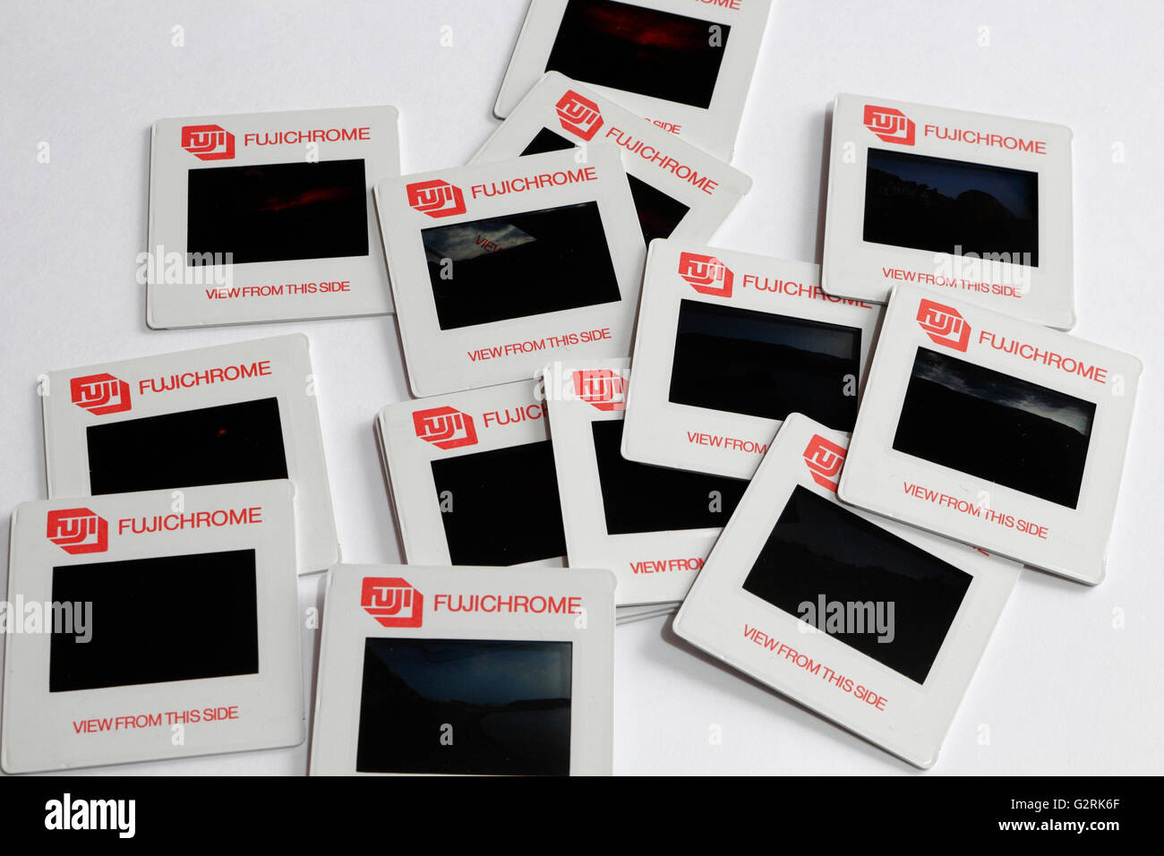 A selection of 35mm photographic slides Stock Photo Alamy