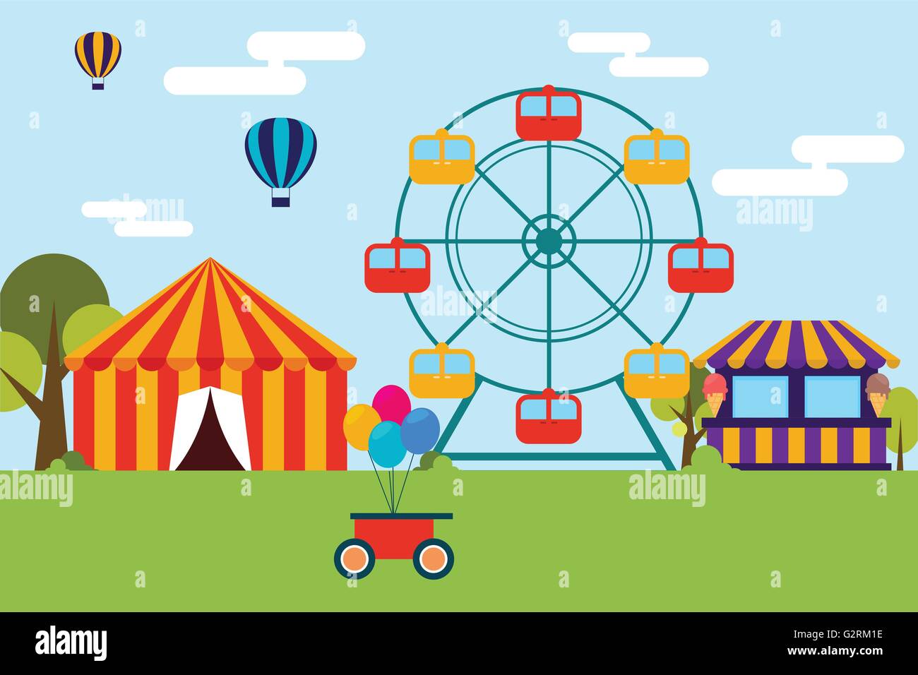 Theme park Stock Vector Images - Alamy
