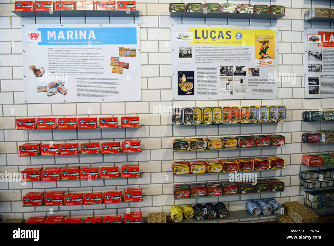 Conserveira de Lisboa traditional canned fish shop in Baxia, Lisbon