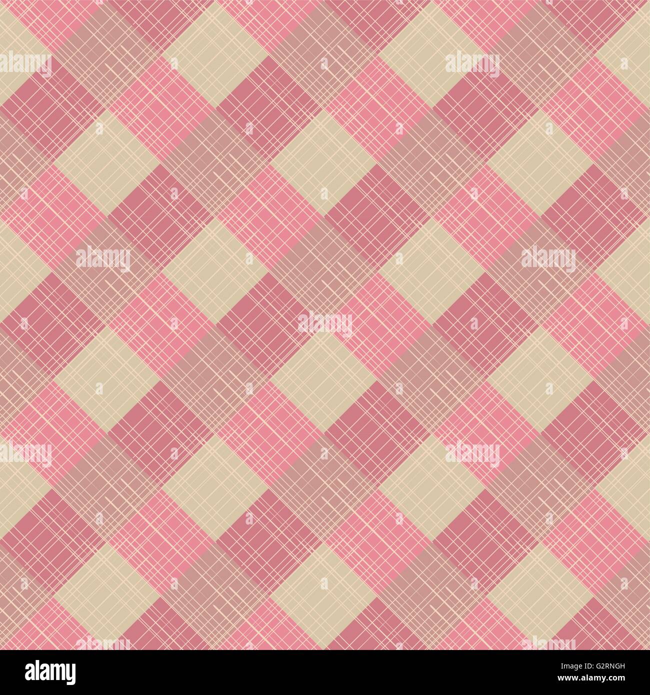 sweet pink fabric seamless pattern, grunge and vintage design, Pattern Swatches, vector, Endless texture can be used for wallpap Stock Vector