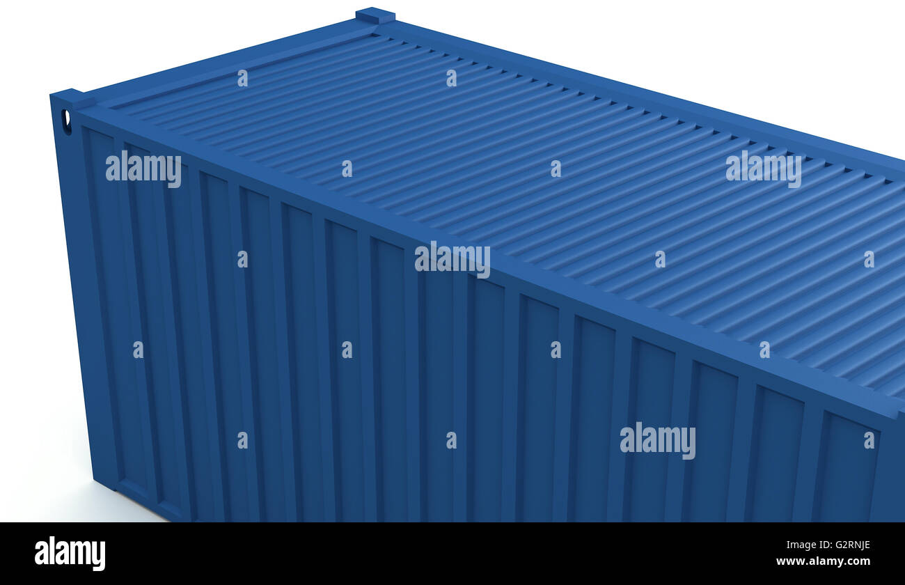 Illustration of Cargo containers isolated on white Stock Photo - Alamy