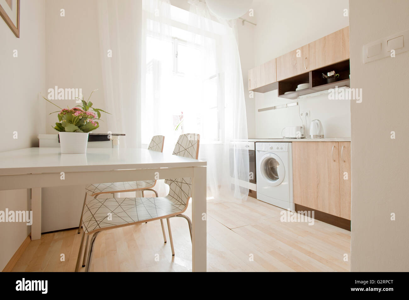 Apartment Interior - Kitchen. Stock Photo