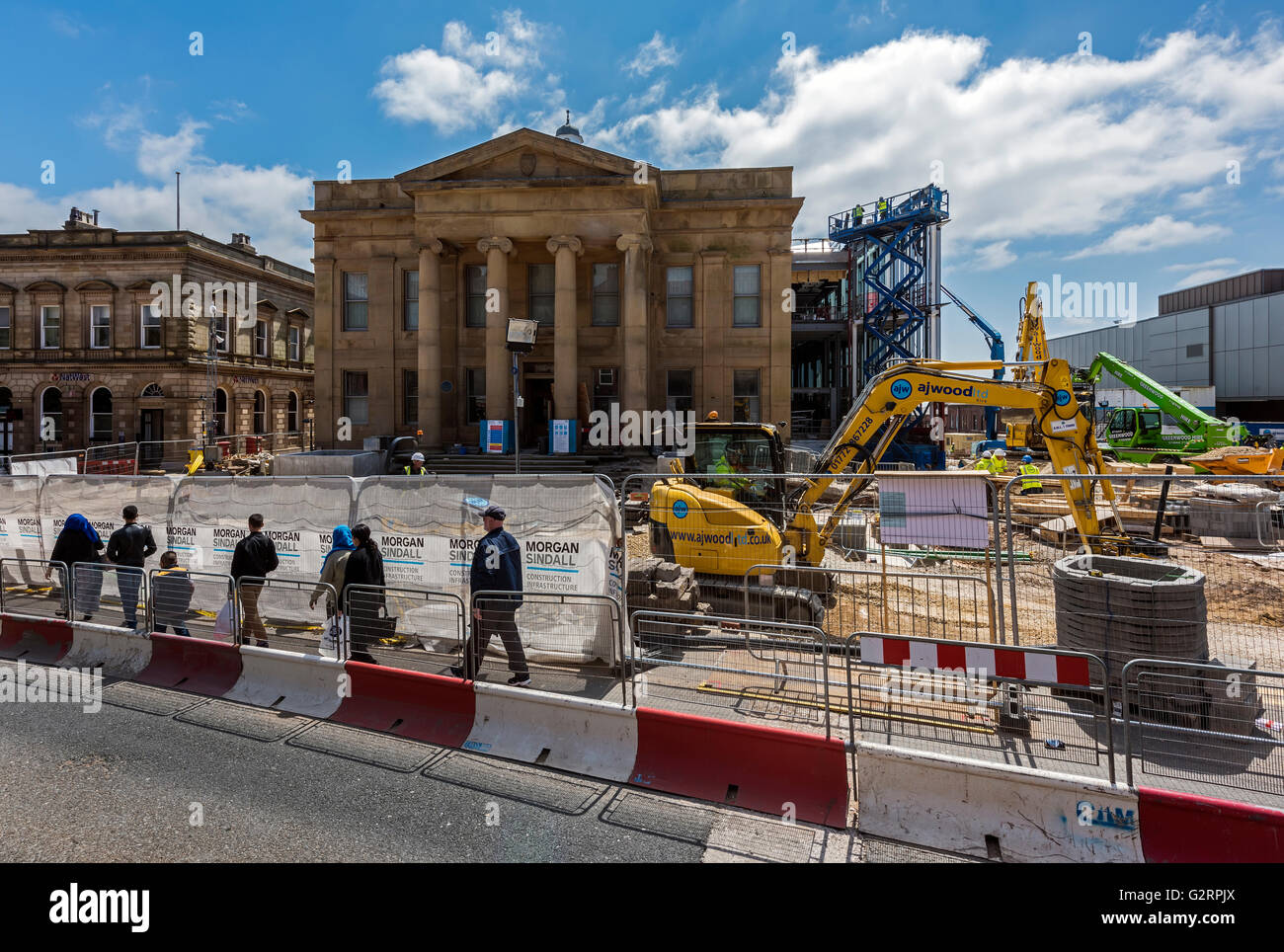 Oldham Town Centre Development Stock Photo Alamy