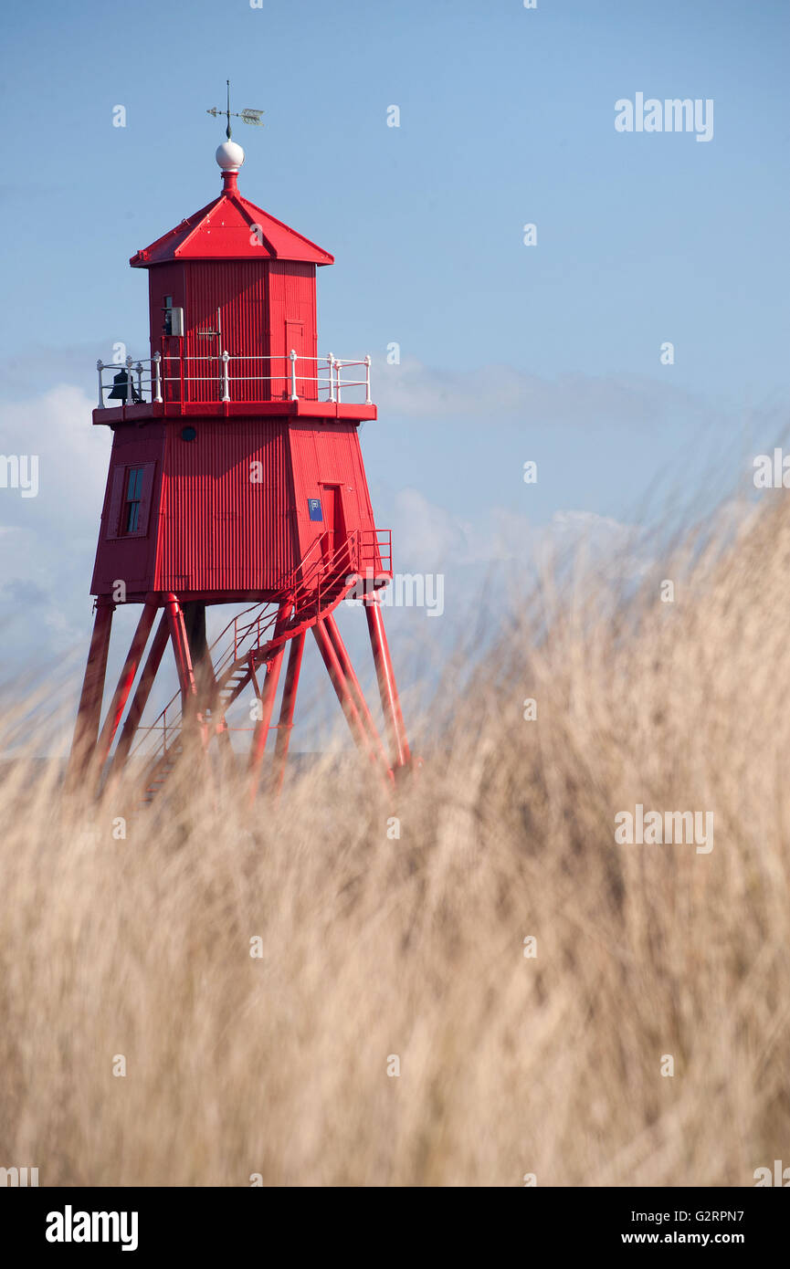 Herd Groyne Lighthouse, South Shields Stock Photo Alamy