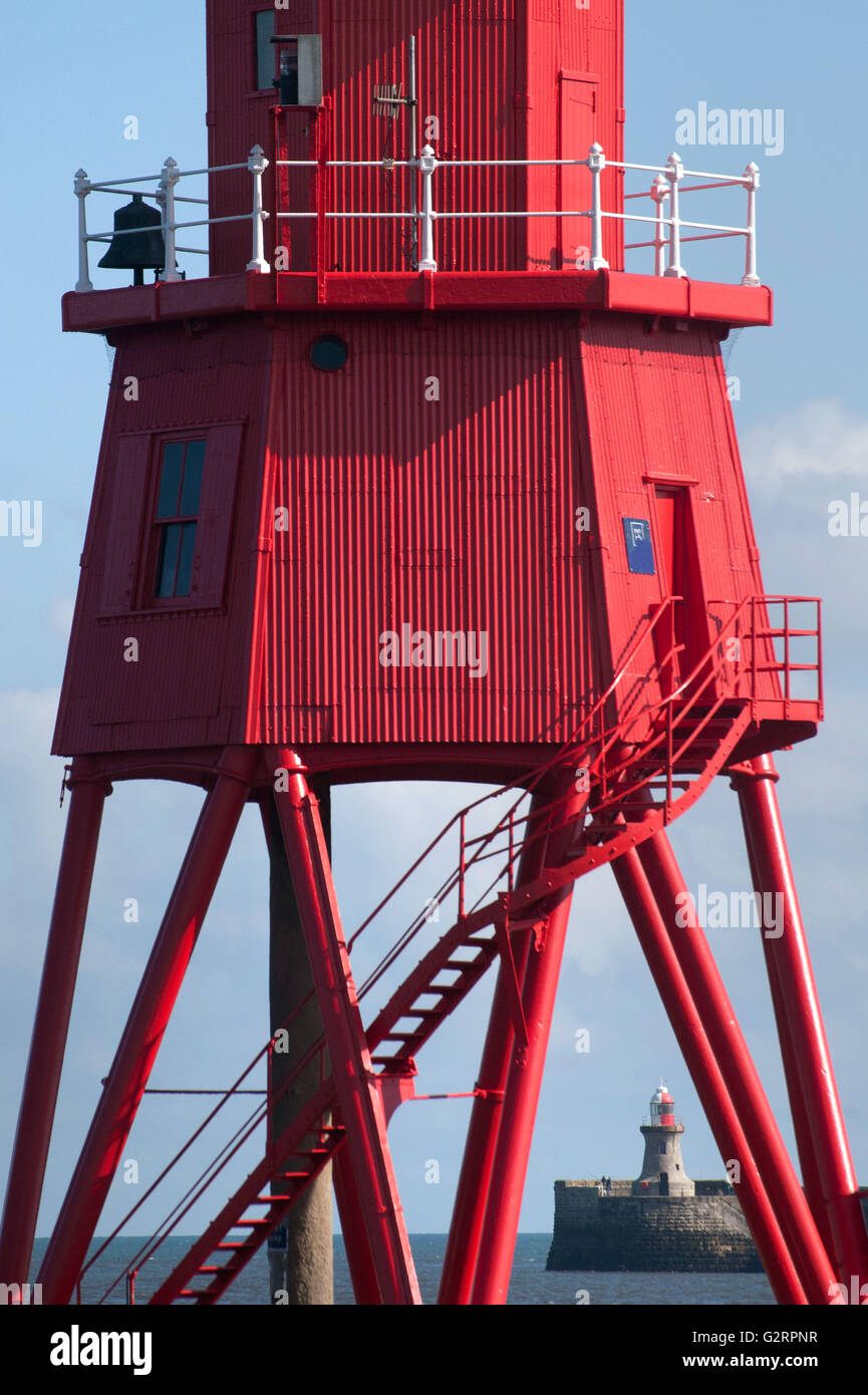 Herd Groyne Lighthouse, South Shields Stock Photo Alamy