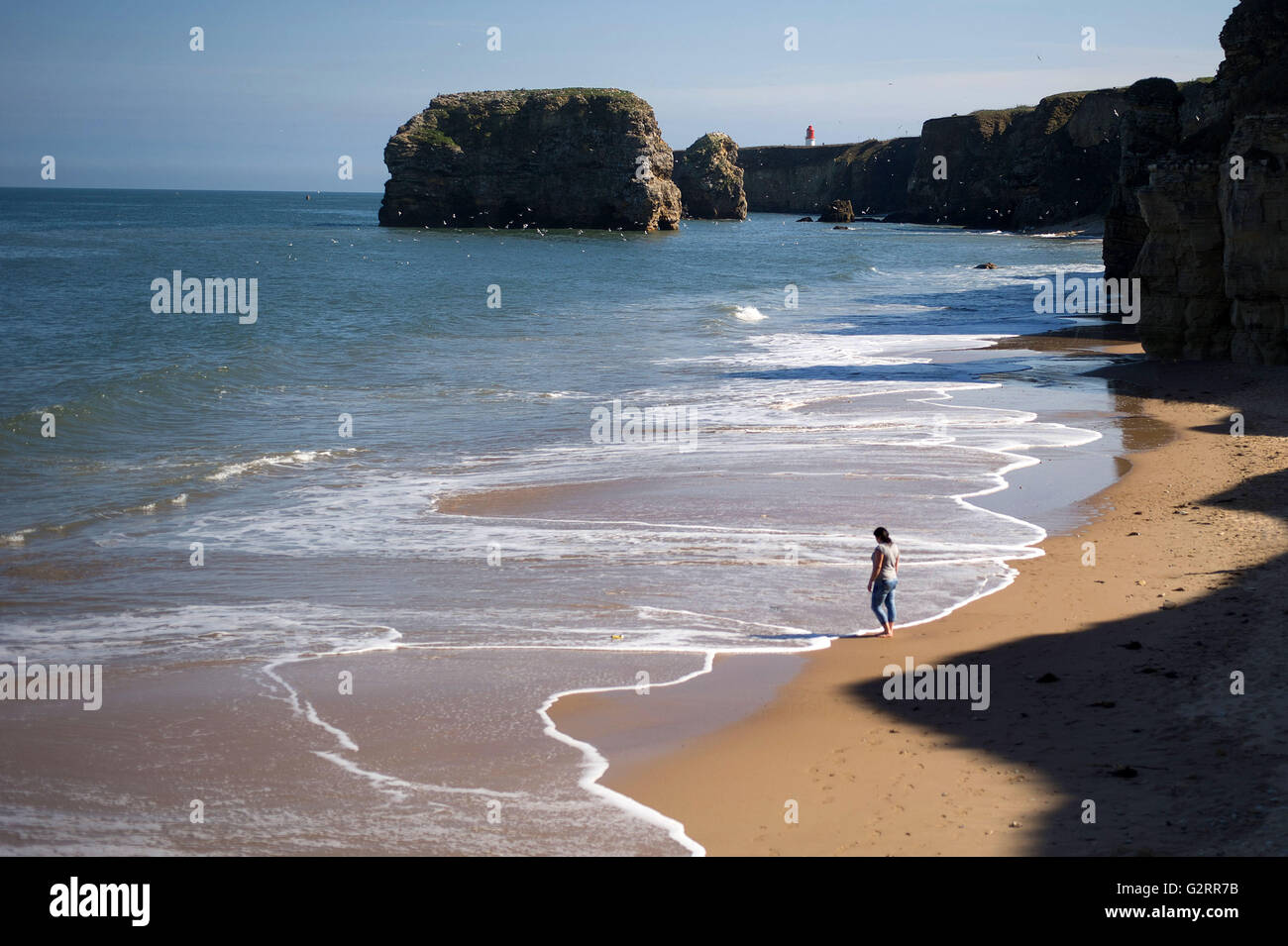 Marsden bay / The Leas, South Shields Stock Photo Alamy