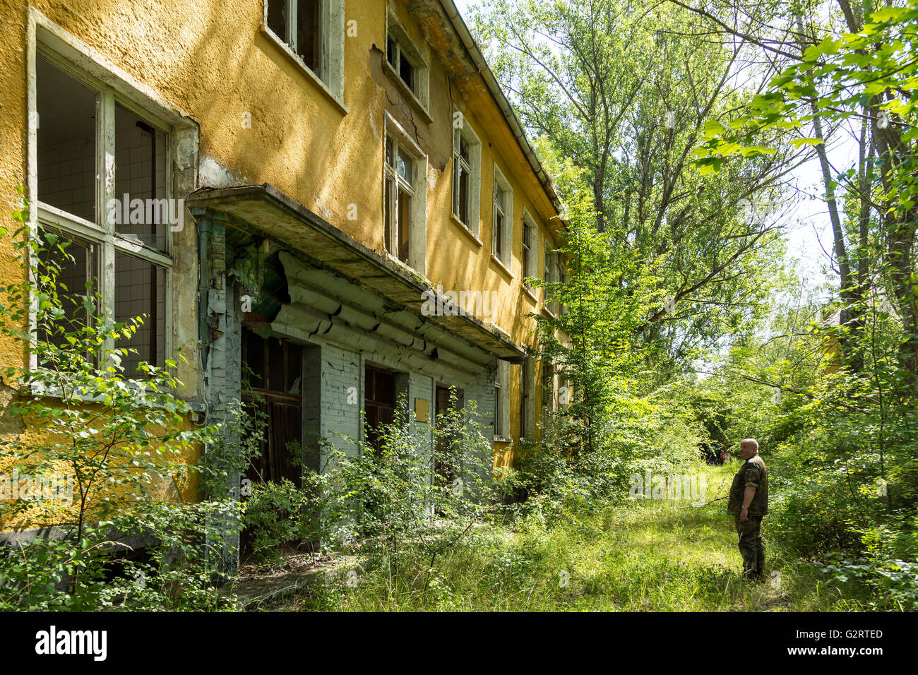 Hillersleben, Germany, abandoned barracks of the Red Army Stock Photo