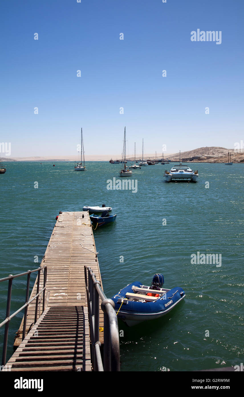 Waterfront Jetty in Luderitz Namibia Stock Photo Alamy