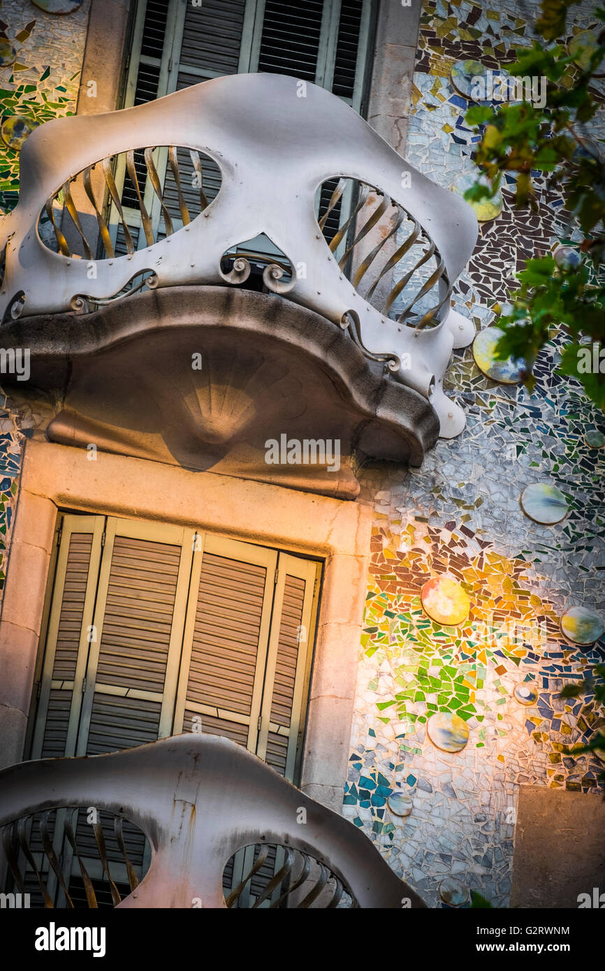 Facade Of Casa Batll By Architect Antoni Gaudi Barcelona Catalonia Facade Of Casa Batll By Architect Antoni Gaudi Barcelona Catalonia