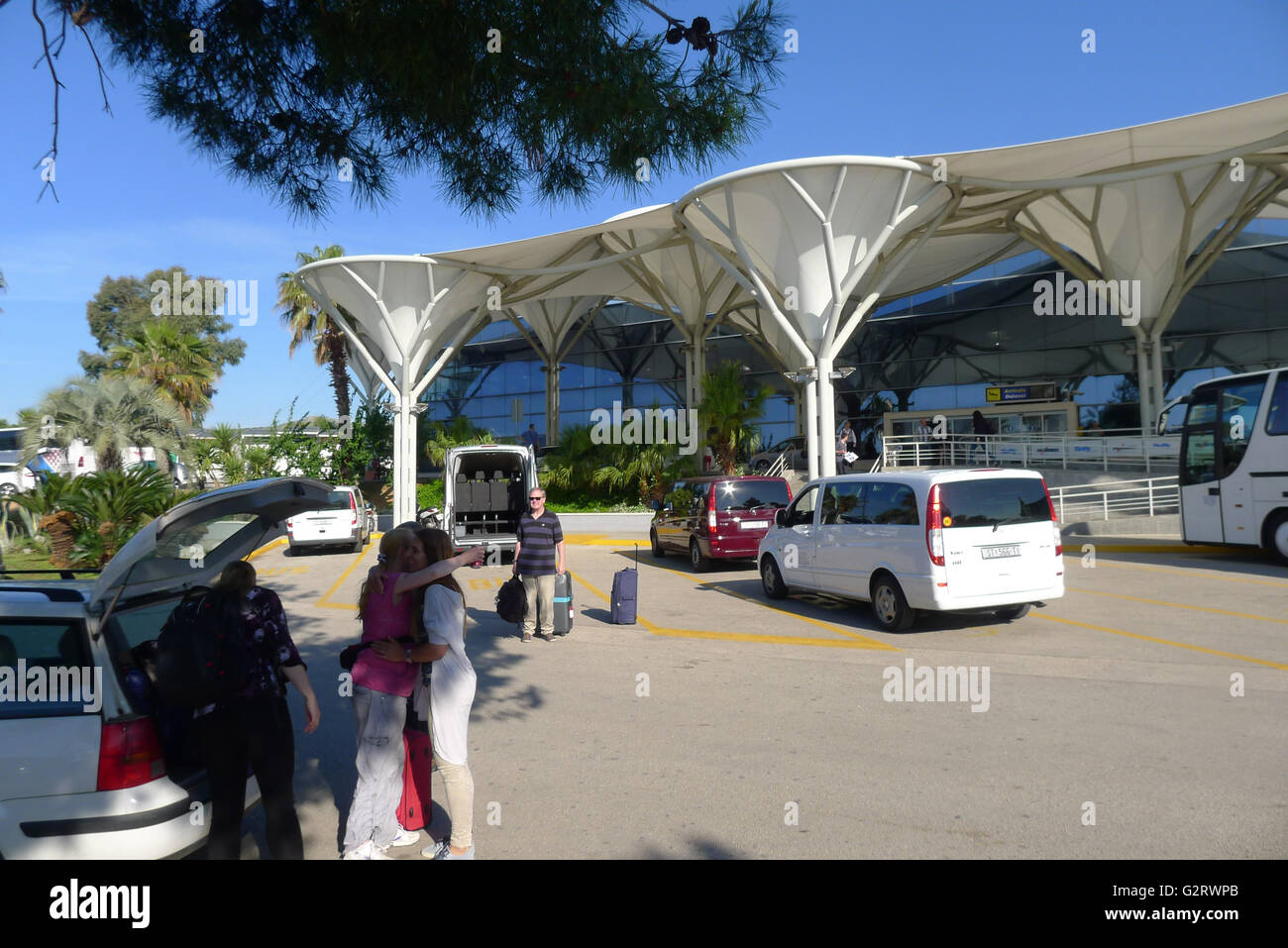 Exterior view of Split Airport, Croatia Stock Photo