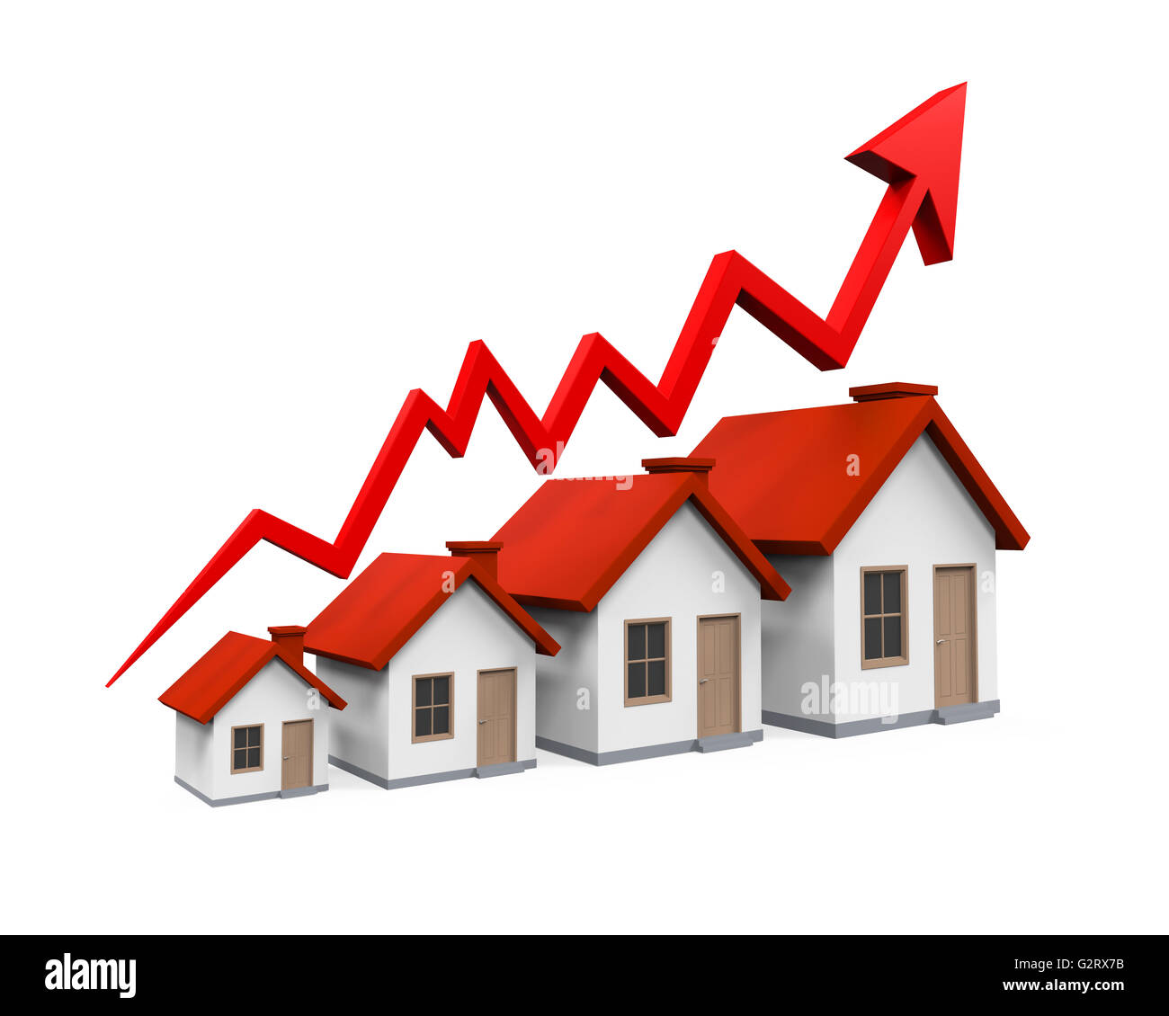 Growth in Real Estate Illustration Stock Photo Alamy