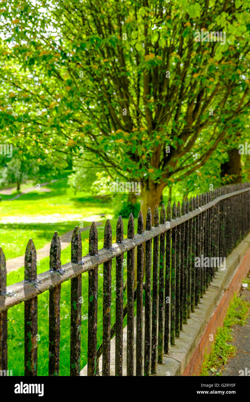 Bolters Railing Railings and Bollards Stock Photo - Alamy