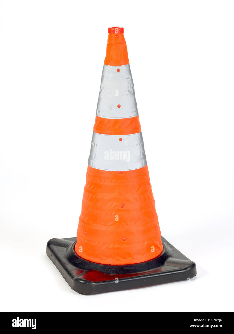 Orange Traffic Cone Stock Photo