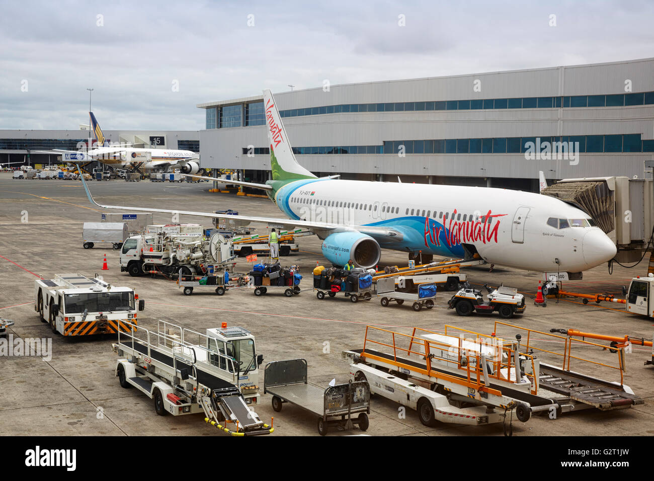 Air Vanuatu plane Stock Photo