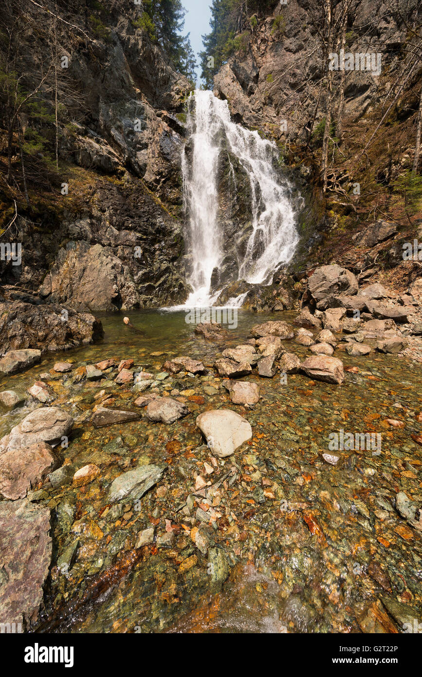 Invertir cae a lo largo del Río San Juan, en San Juan, la Bahía de Fundy,  Fundy unidad costera, la Highway 1, New Brunswick, Canadá Fotografía de  stock - Alamy