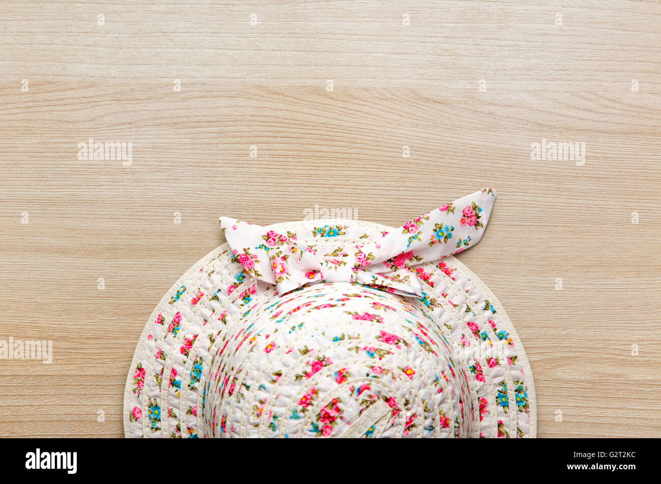 Hat with white bow hi-res stock photography and images - Alamy