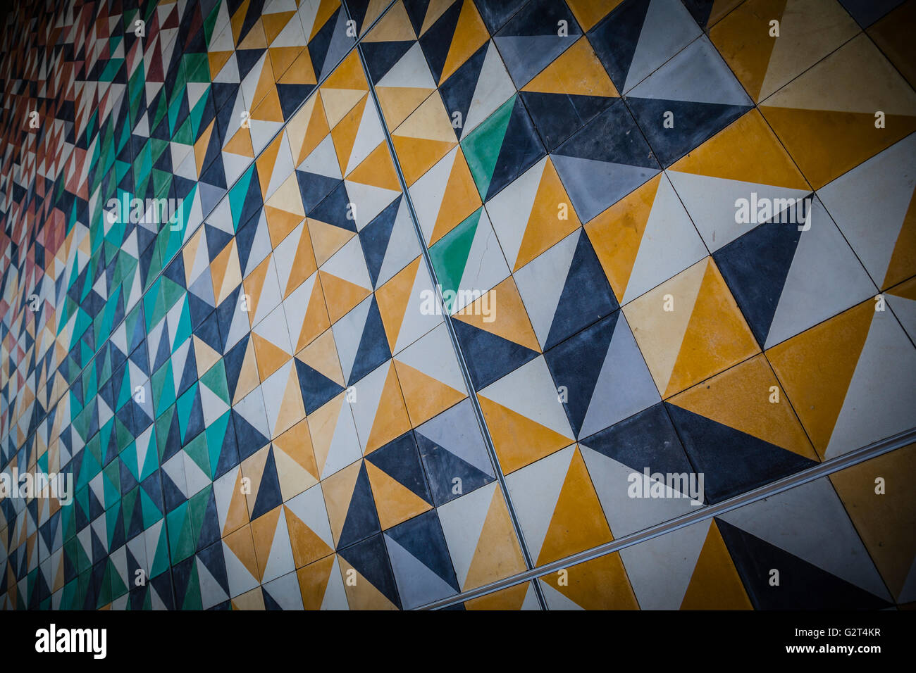 Handcraft tiles background wall Stock Photo - Alamy
