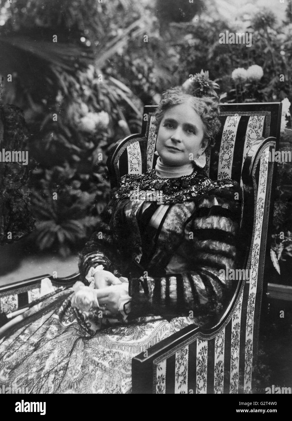 Portrait of Ida Saxton McKinley, wife of President William McKinley. Stock Photo