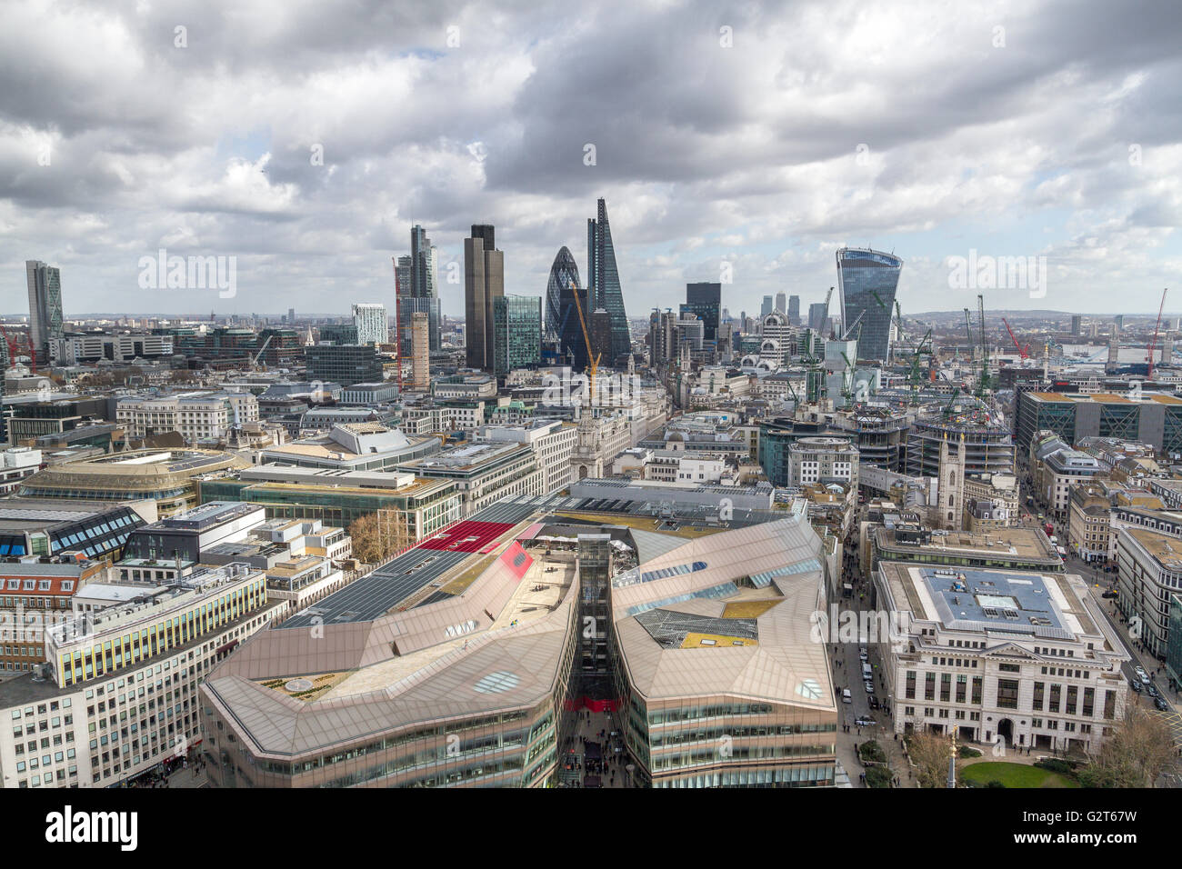 The City of London Skyline, London, UK Stock Photo