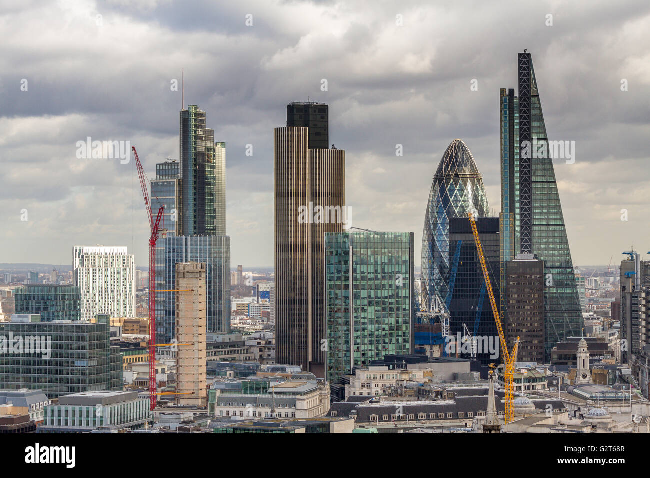 The City of London Skyline, London , UK Stock Photo