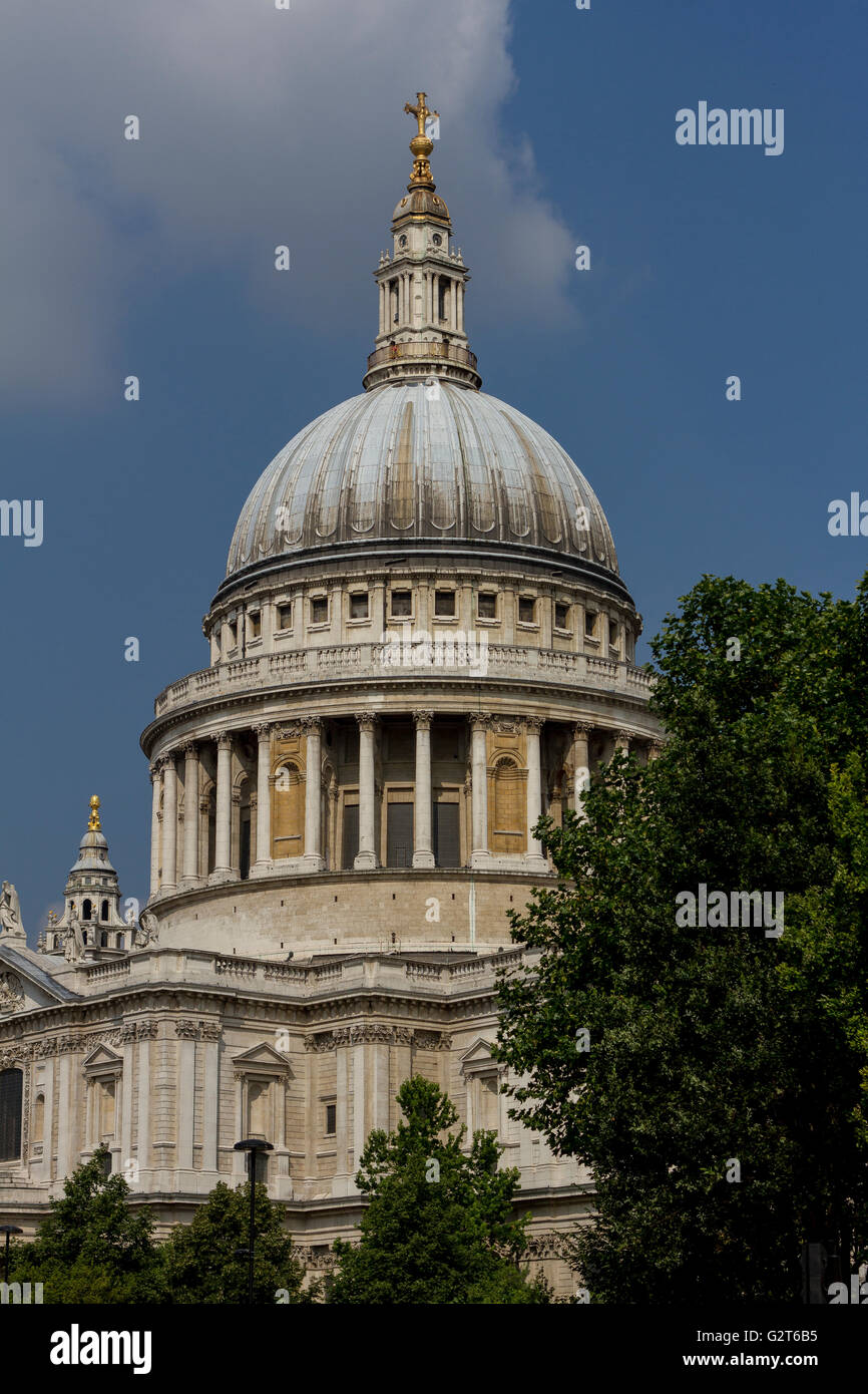 St Paul's Cathedral,designed in the English Baroque style by Sir Christopher Wren London , UK Stock Photo