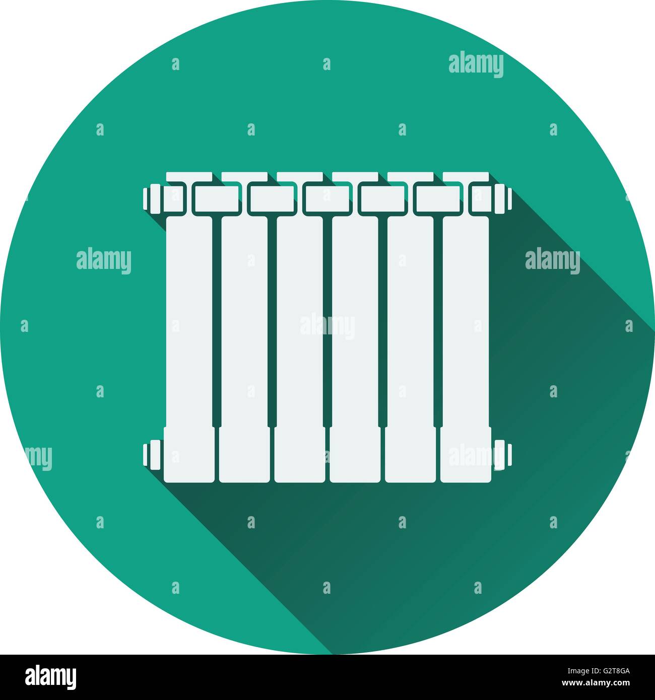 Icon of Radiator. Flat design. Vector illustration Stock Vector Image ...