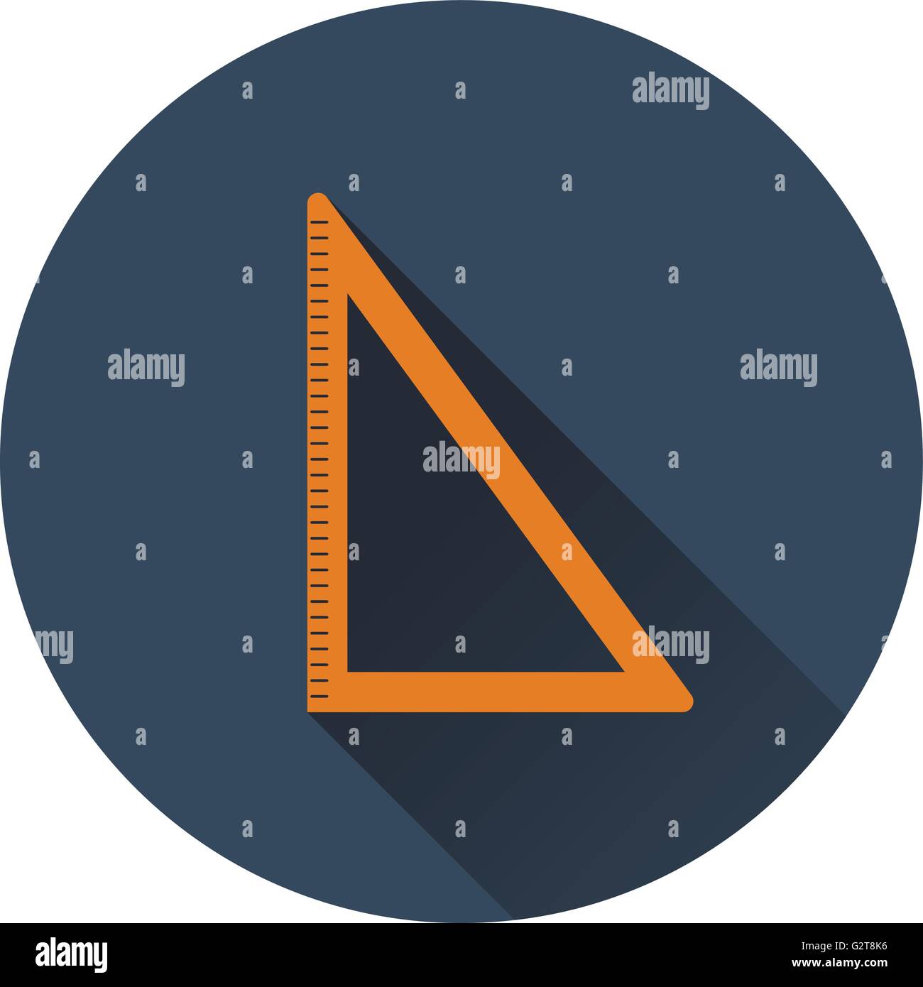 Flat design icon of Triangle in ui colors. Flat design. Vector ...