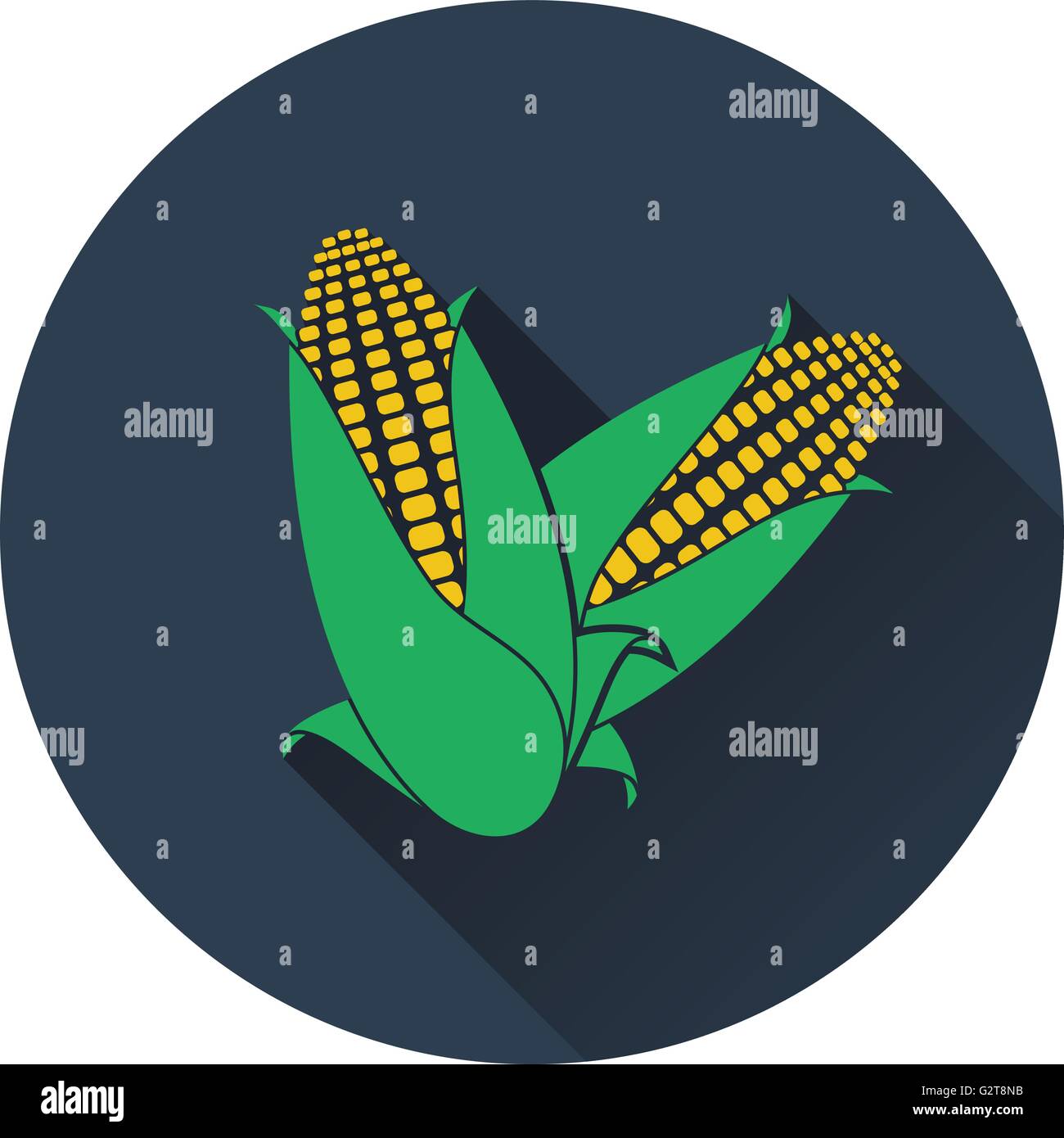 Corn icon. Flat design. Vector illustration Stock Vector Image & Art ...
