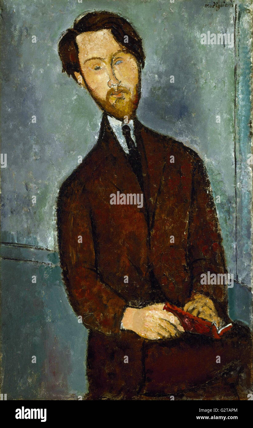 Amedeo Modigliani - Léopold Zborowski - Stock Photo