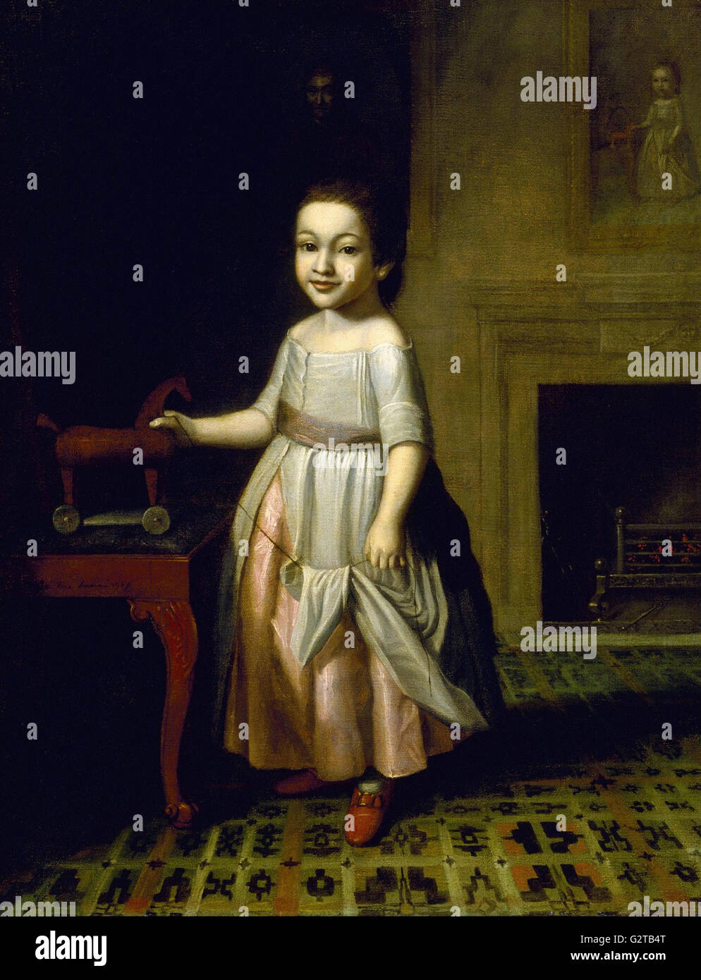 Charles Willson Peale - Boy with Toy Horse - Stock Photo