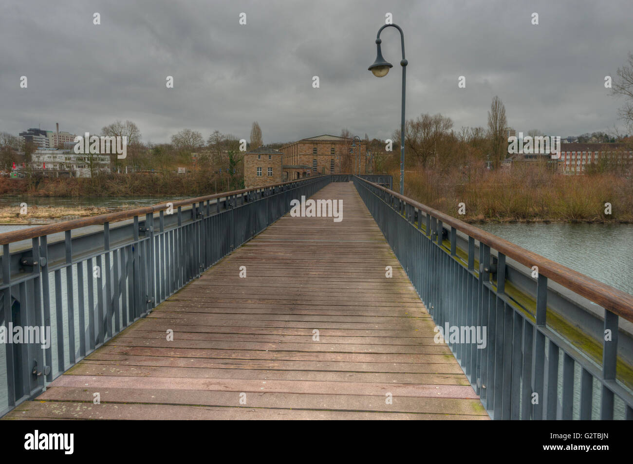 Bridge across the river Stock Photo - Alamy