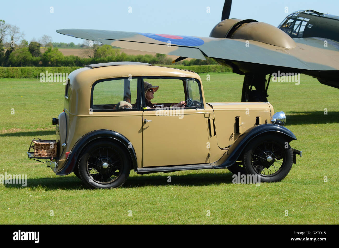 Austin 7 is an economy car that was produced from 1922 until 1939 in the UK by Austin. Driven here by Carol de Solla Atkin Stock Photo