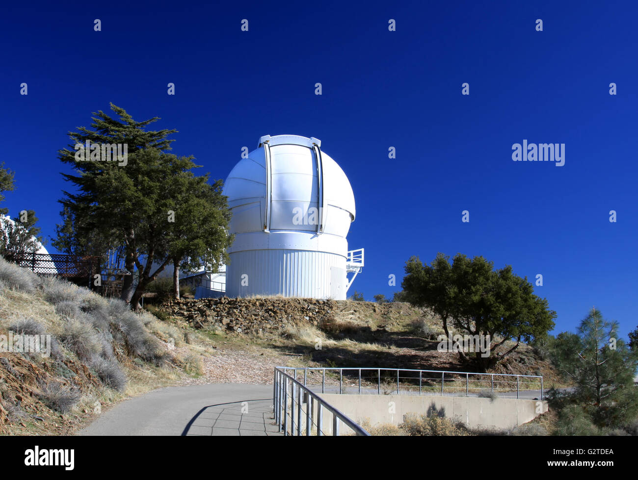 Take on the top of Mount Hamilton, near San Jose, California. Stock Photo