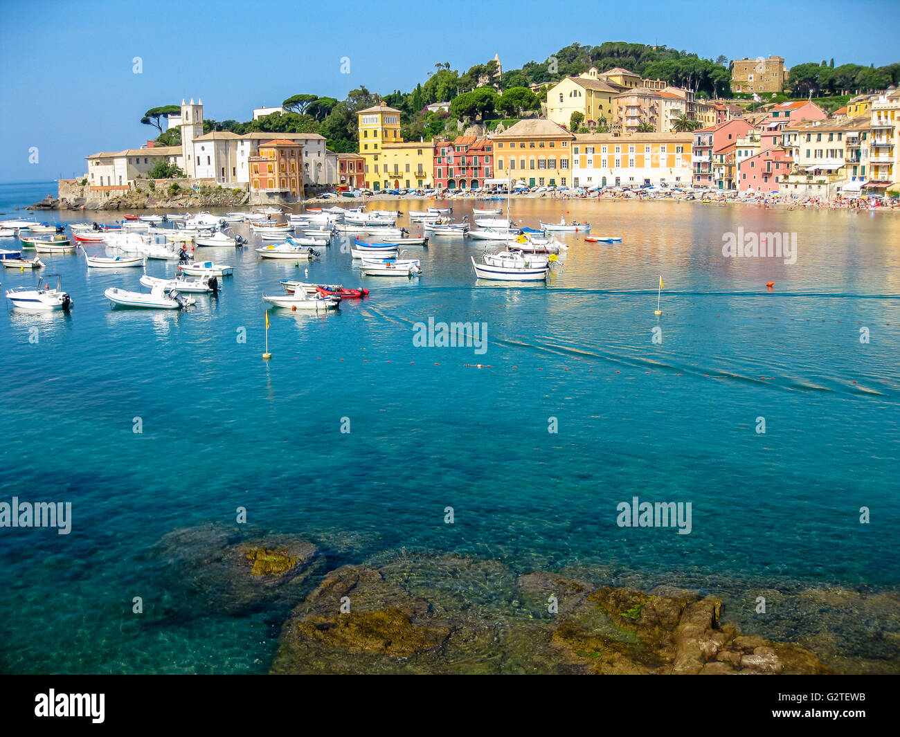 Bay of Sestri Levante Stock Photo Alamy
