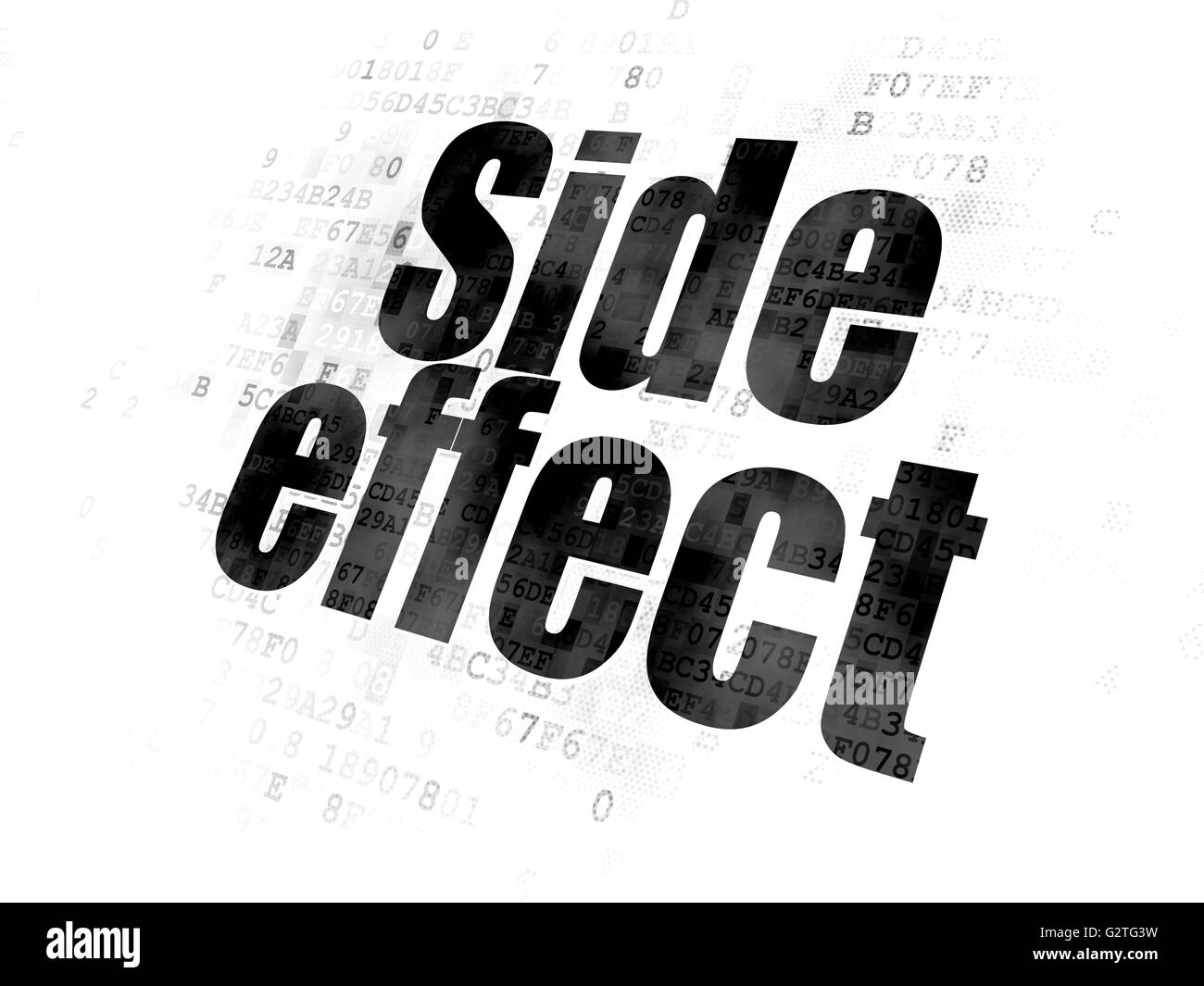 Healthcare concept: Side Effect on Digital background Stock Photo - Alamy
