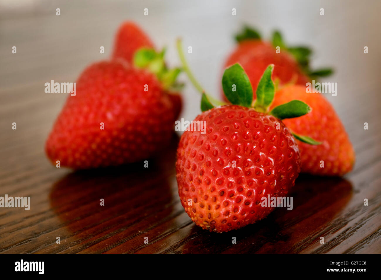 ripe strawberries Stock Photo