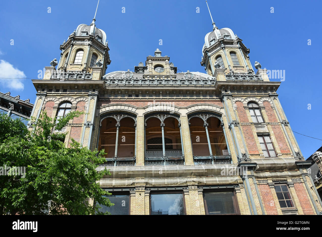 Building of the Western Railway Station, Budapest, Hungary Stock Photo