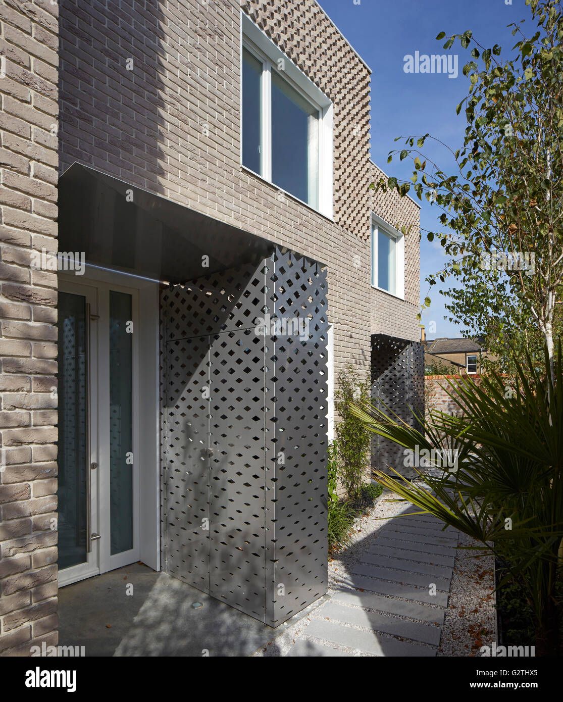 Side view of rear units. Hindman's Yard, London, United Kingdom